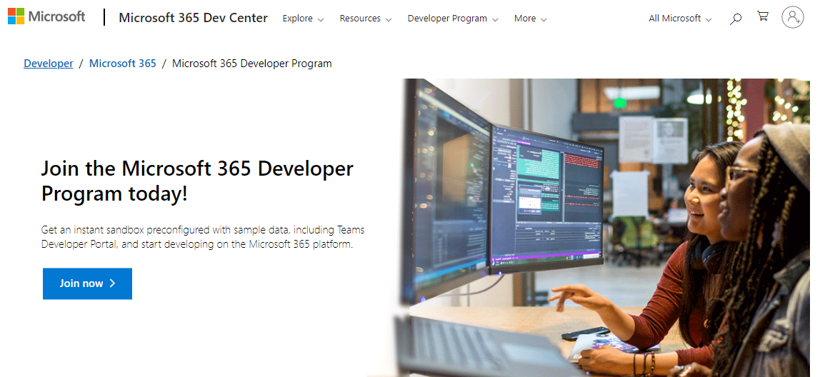 Microsoft 365 Developer Program
