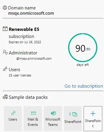 Dashboard information